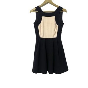 Finders‎ Keepers Beige Black Colorblock Mini Dress Size XS